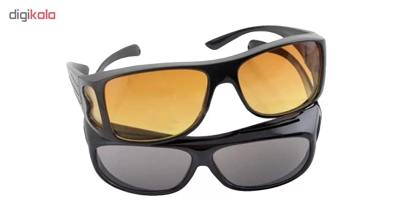 عینک آفتابی اچ دی ویژن مدل یورو استایل مجموعه دو عددی