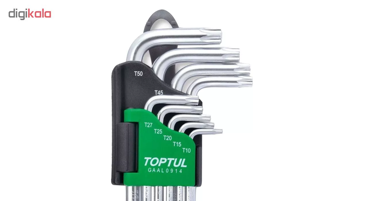 آچار آلن ستاره ای تاپ تول مدل GAAL0914 مجموعه 9 عددی