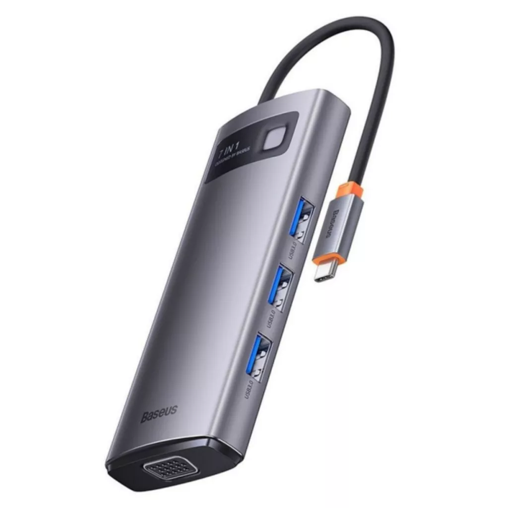 هاب 7پورت USB-C بیسوس مدل  WKWG040013  BS-OH043