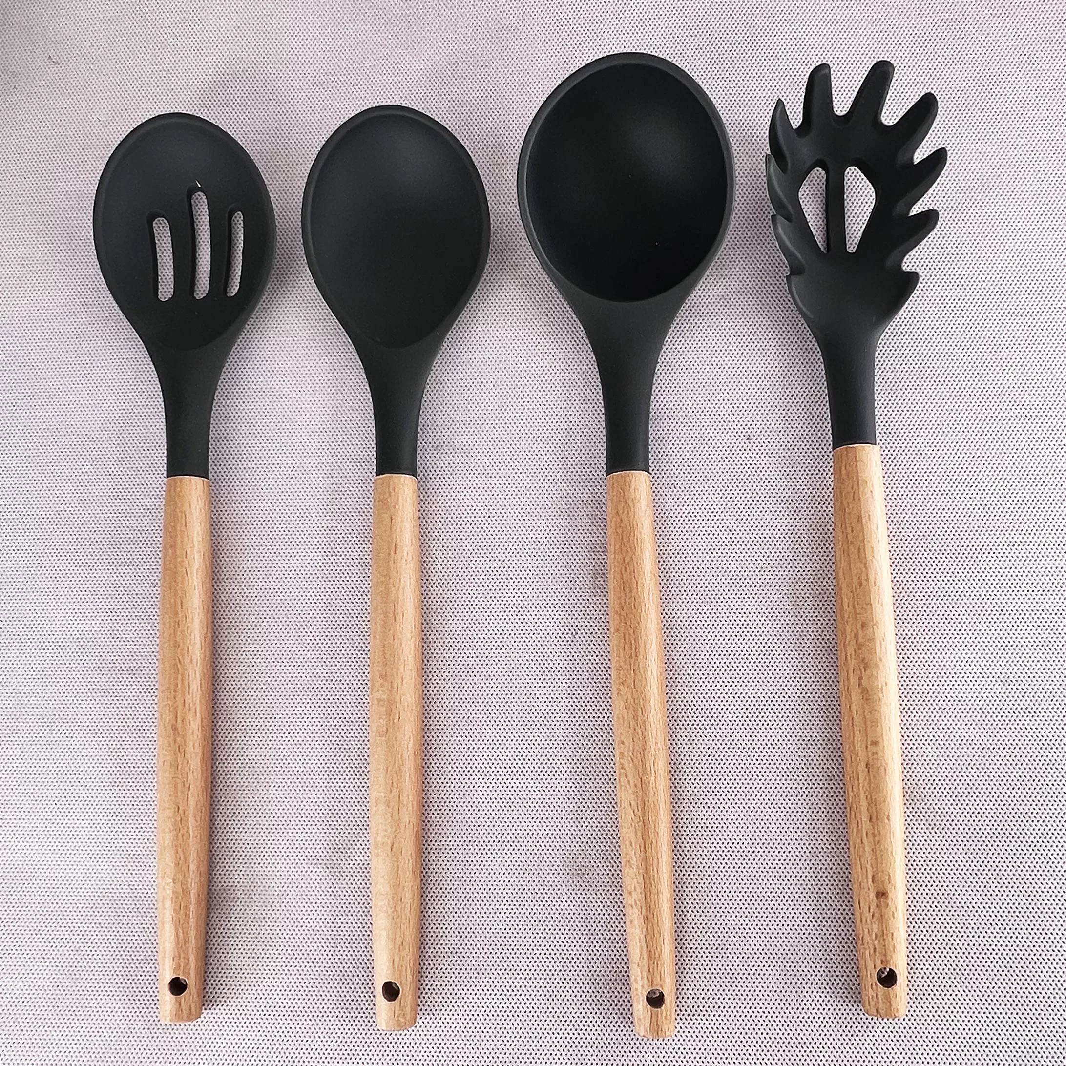 سرویس کفگیر و ملاقه 11 پارچه مدل سیلیکنی