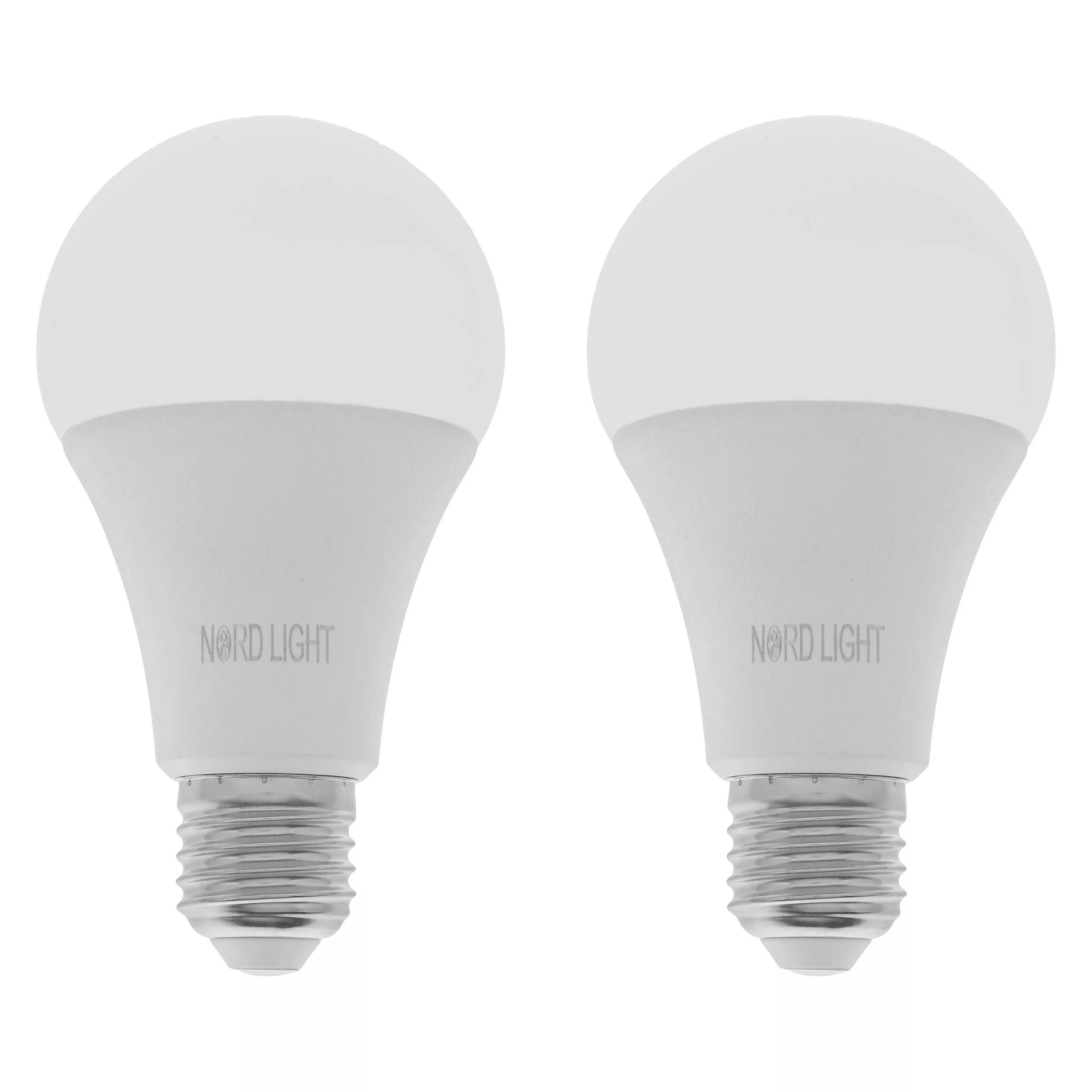 لامپ 15 وات نوردلایت مدل حبابی پایه E27 مجموعه دو عددی