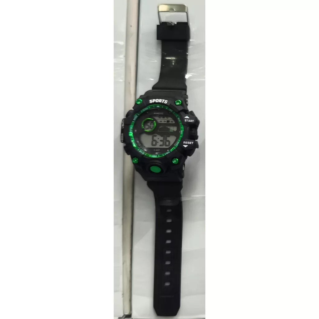 ساعت مچی دیجیتال مردانه مدل اسپرت تک زمانه کرنوگراف بند پیو کد S1