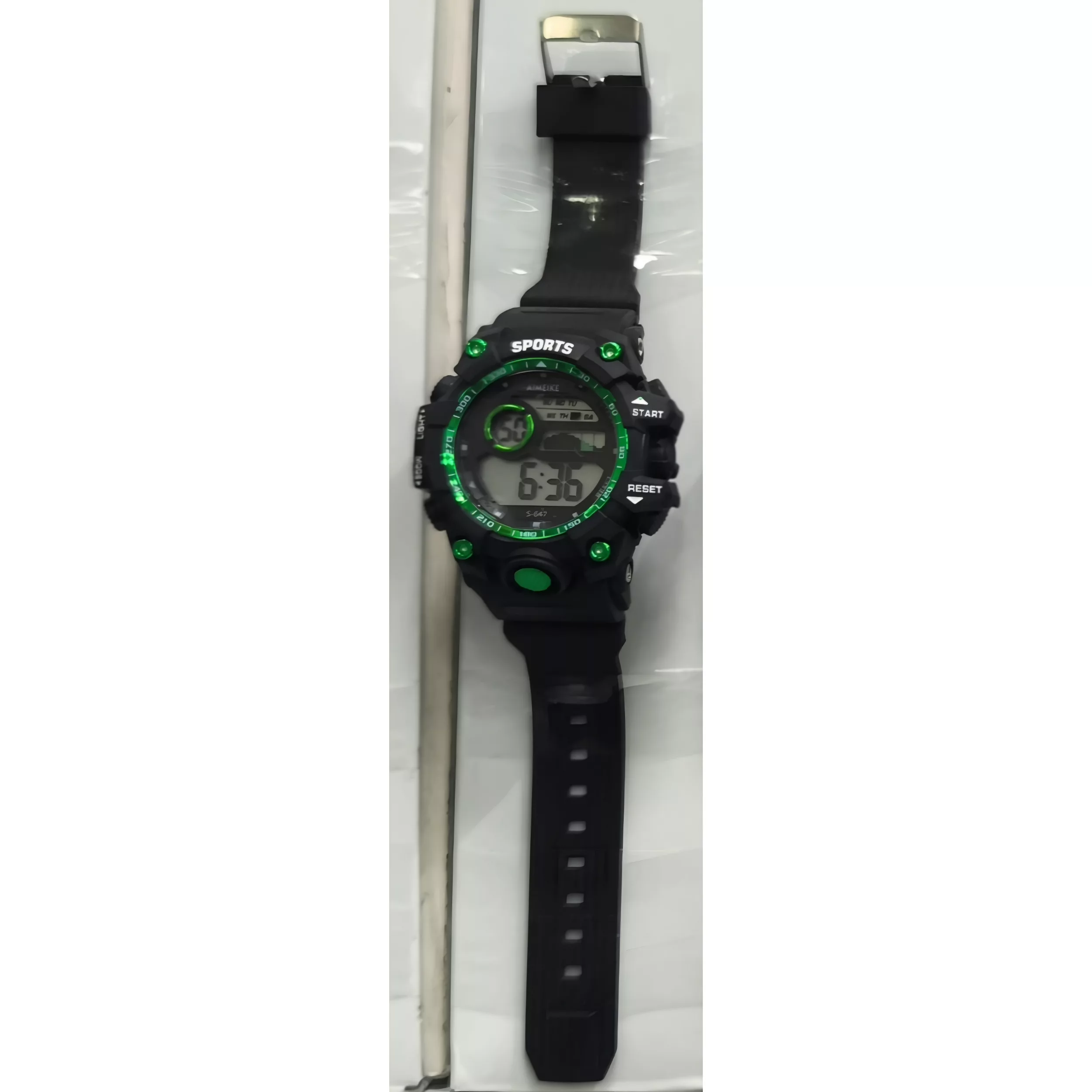 ساعت مچی دیجیتال مردانه مدل اسپرت تک زمانه کرنوگراف بند پیو کد S1