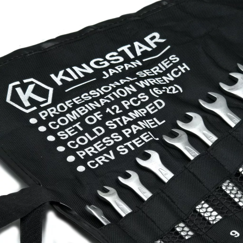 آچار یکسر تخت و یکسر رینگی کینگ استار مدل JAPAN-SET-12PCS  مجموعه 12 عددی