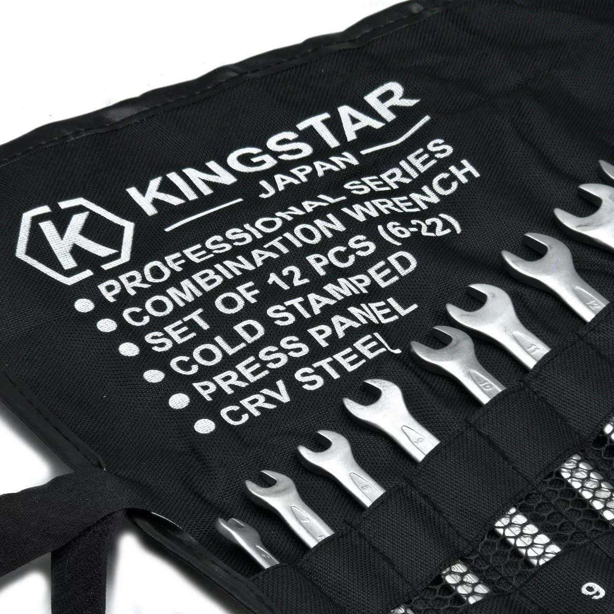 آچار یکسر تخت و یکسر رینگی کینگ استار مدل JAPAN-SET-12PCS  مجموعه 12 عددی