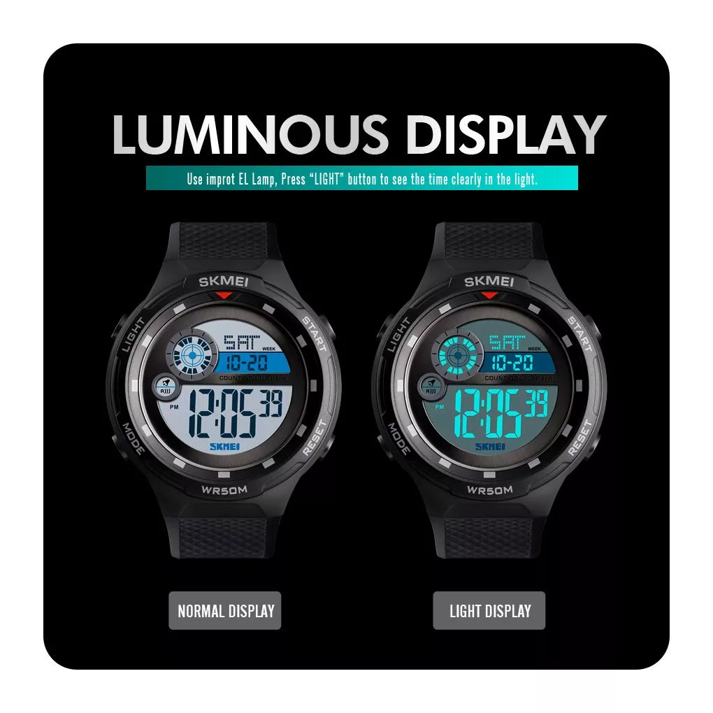 ساعت مچی دیجیتال مردانه اسکمی مدل 1465 BK