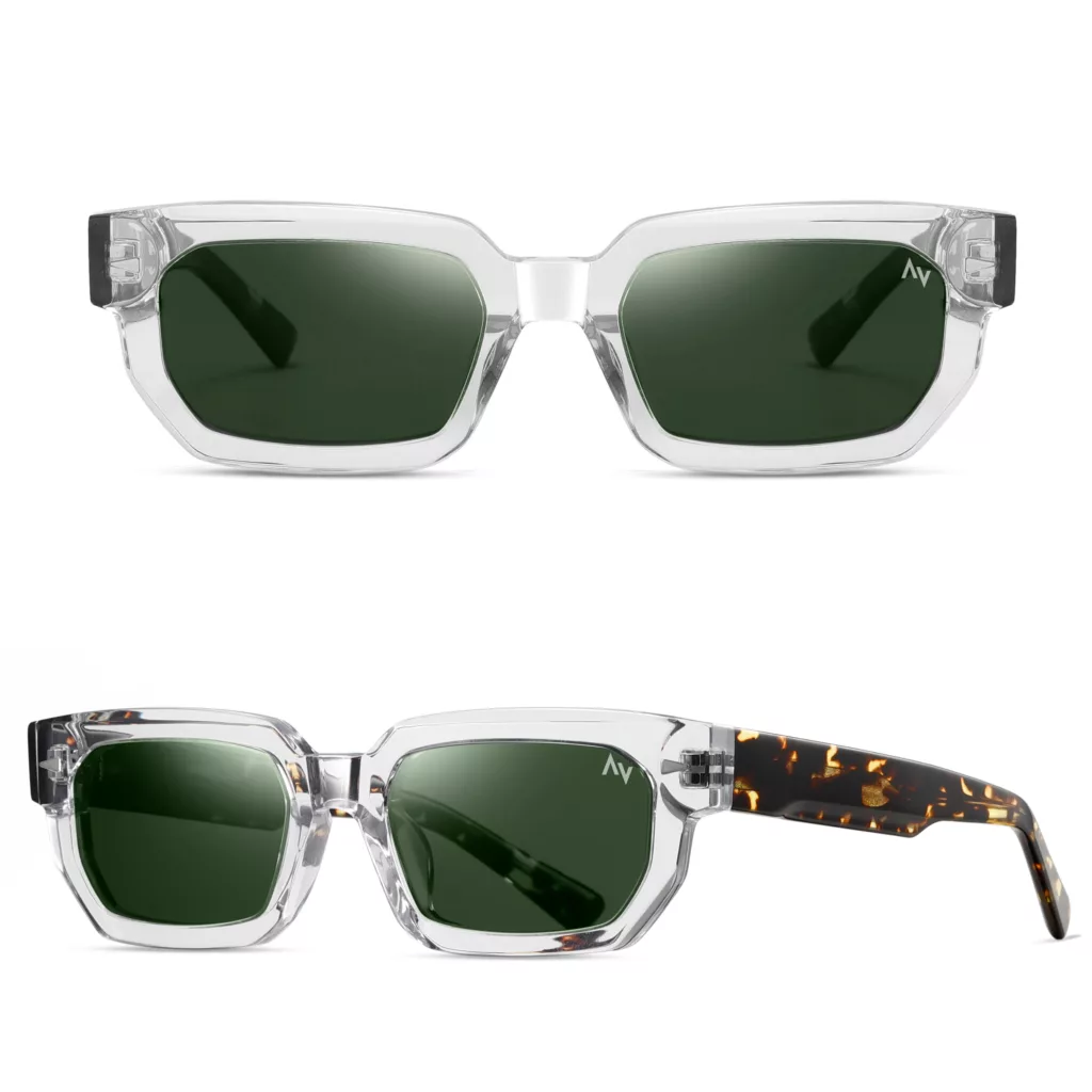 عینک آفتابی مستطیلی آلبرت وگ مدل S32129C3 Acetate Avantgarde Visionary