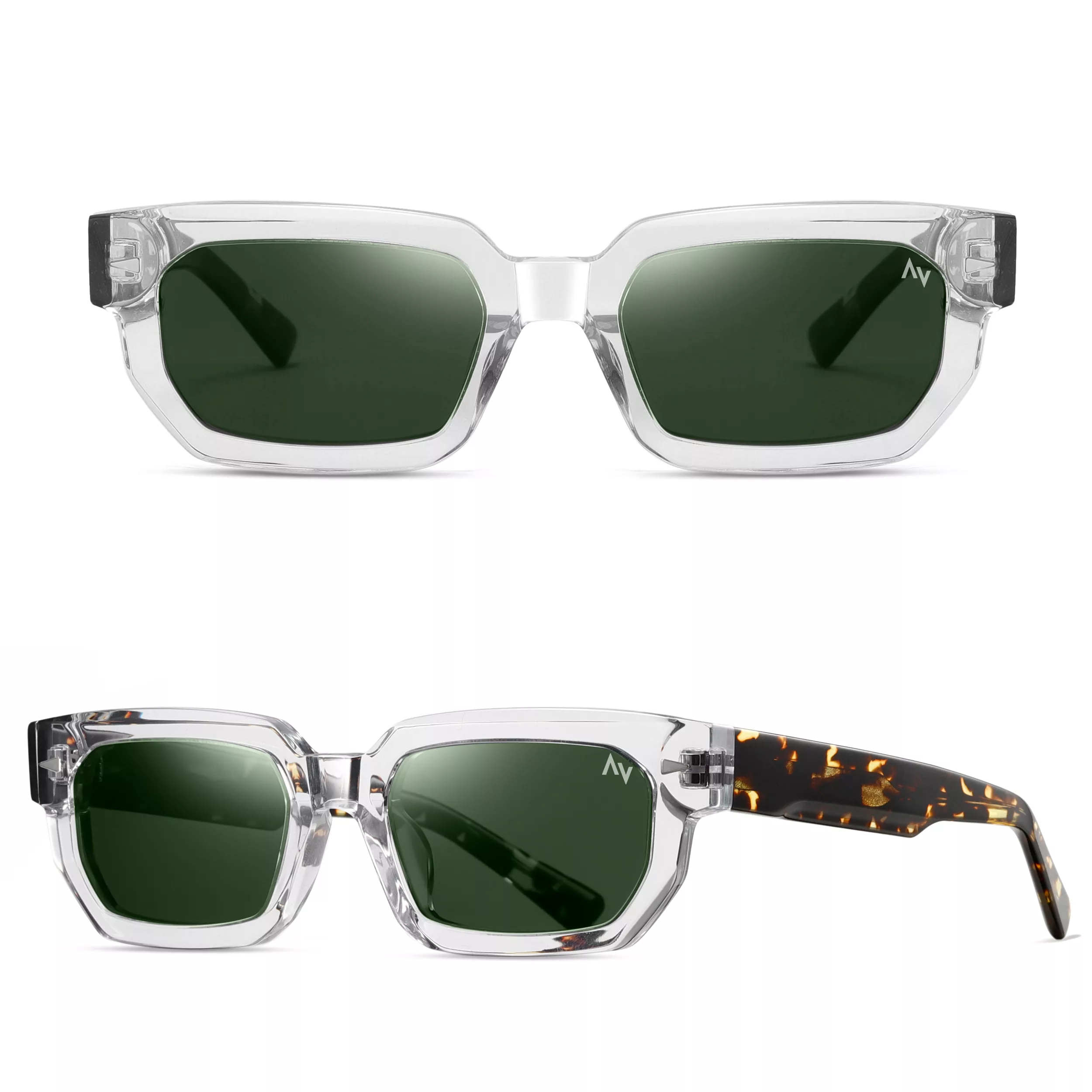 عینک آفتابی مستطیلی آلبرت وگ مدل S32129C3 Acetate Avantgarde Visionary