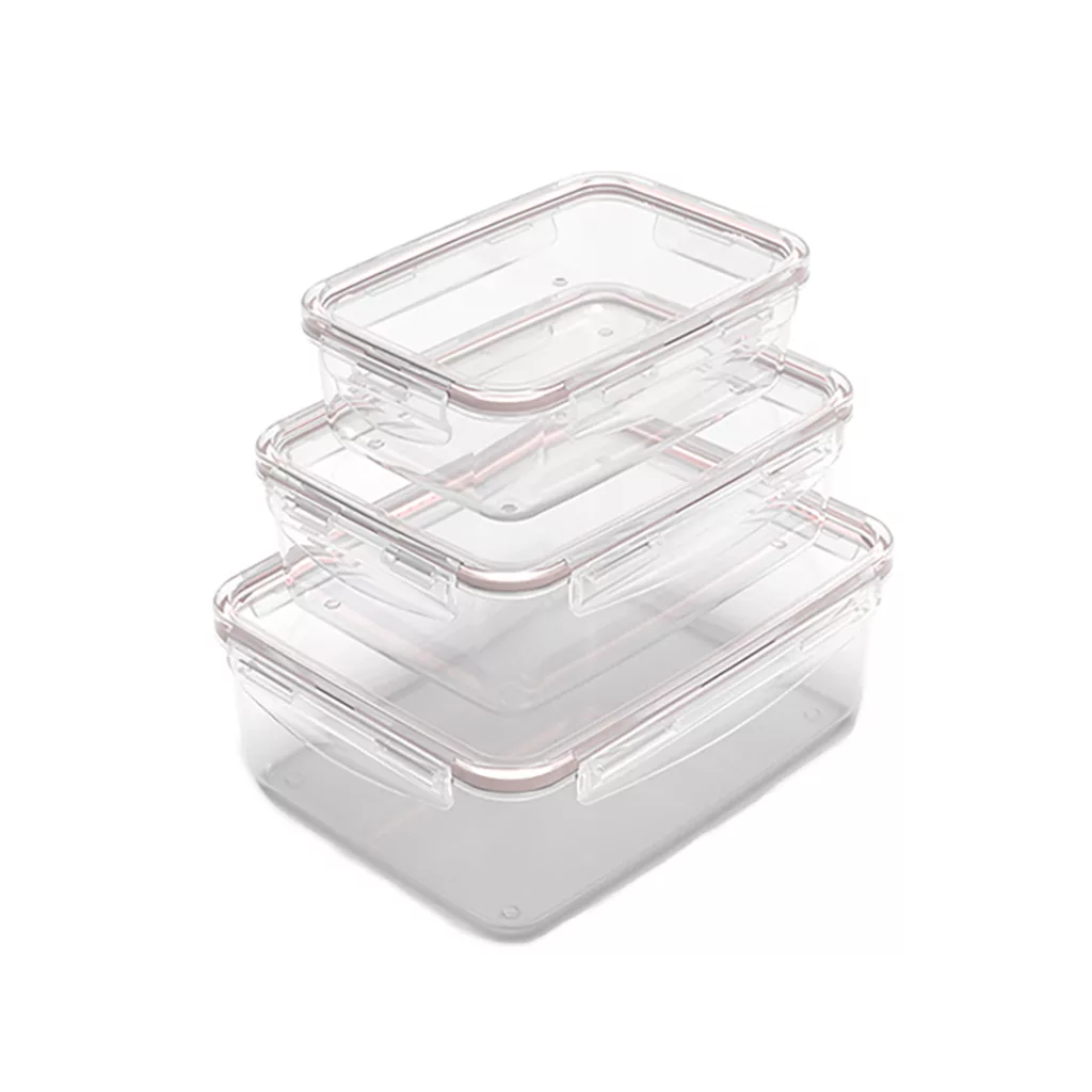 ظرف نگهدارنده ویرو پلاستیک مدل ایزی لاک کد 206 بسته 3 عددی