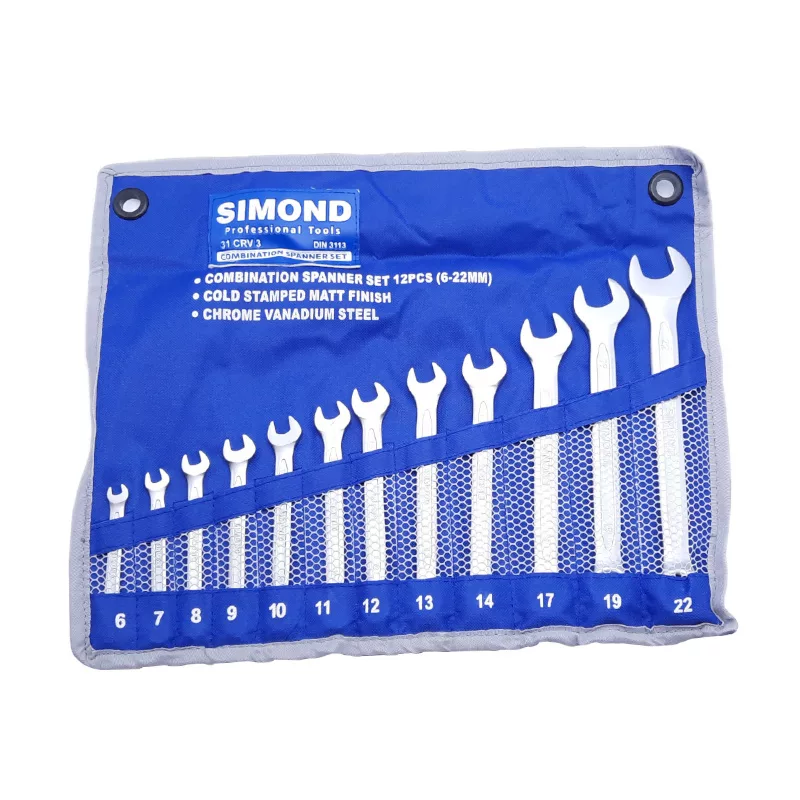 آچار یکسر تخت و یکسر رینگی سایموند مدل 6-22 مجموعه 12 عددی