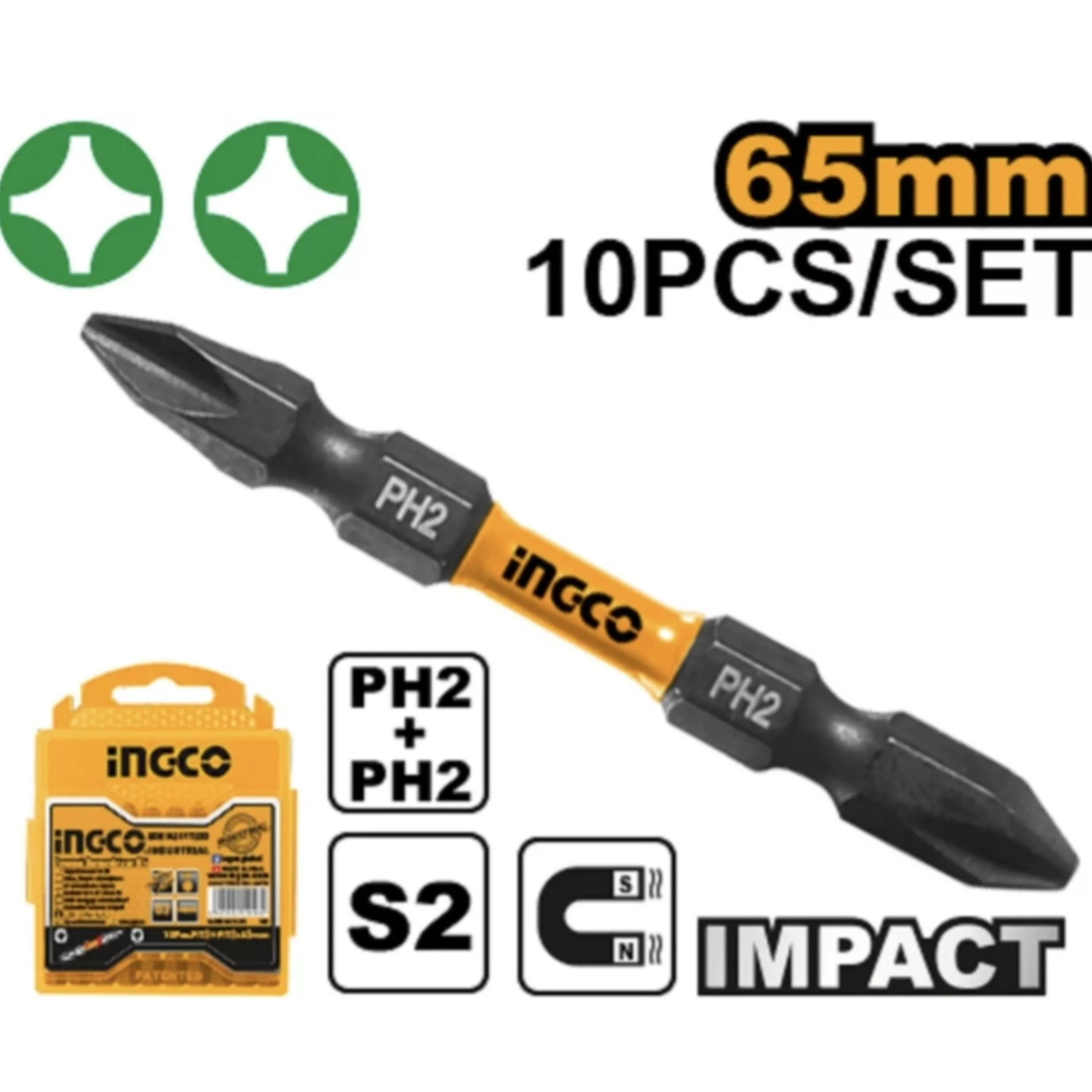 سری پیچ گوشتی دو سر چهار سو اینکو مدل SDBIM21PH233