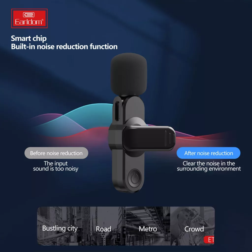 میکروفن یقه ای ارلدام مدل EMCBL