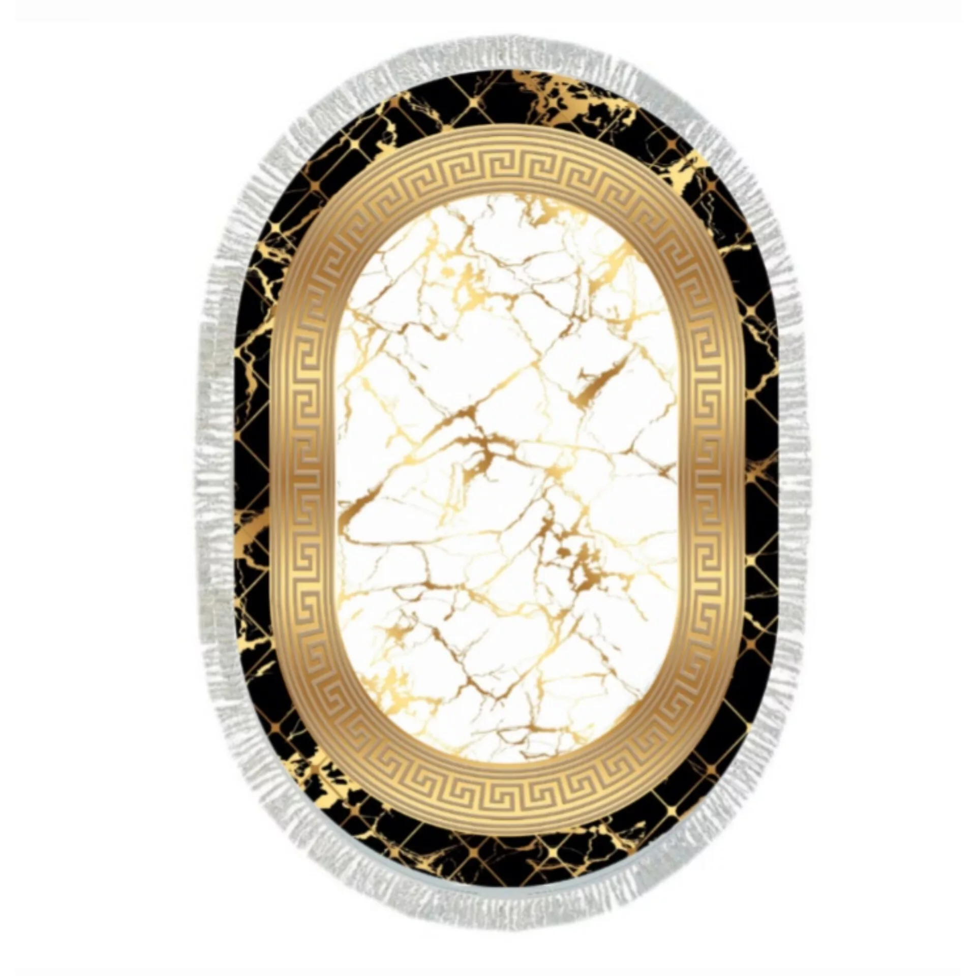 پادری مدل بیضی سنگی ترمزدار کد E55 سایز 50×80 سانتی متر مناسب برای فضای داخلی