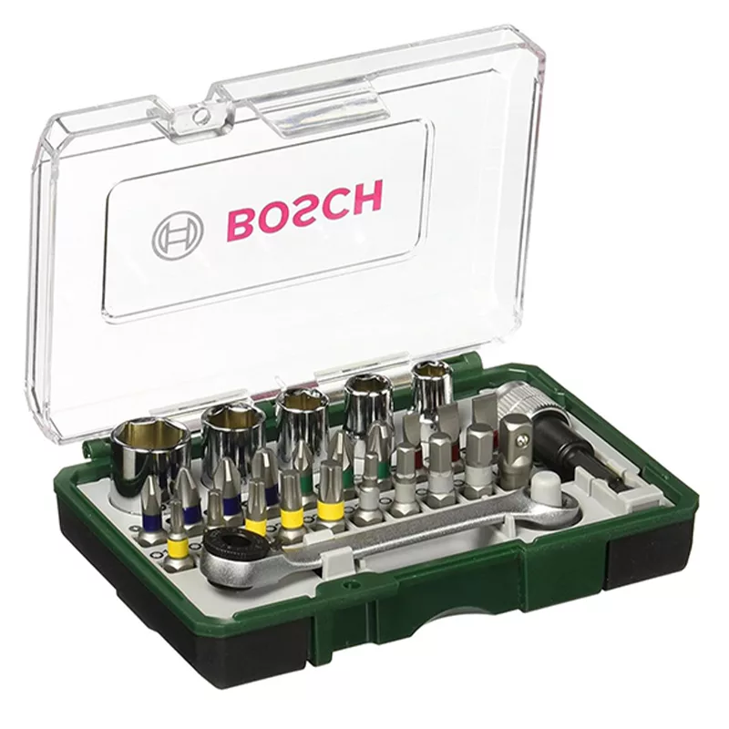سری پیچ گوشتی شارژی بوش مدل فوق حرفه ای BO-27 مجموعه 27 عددی