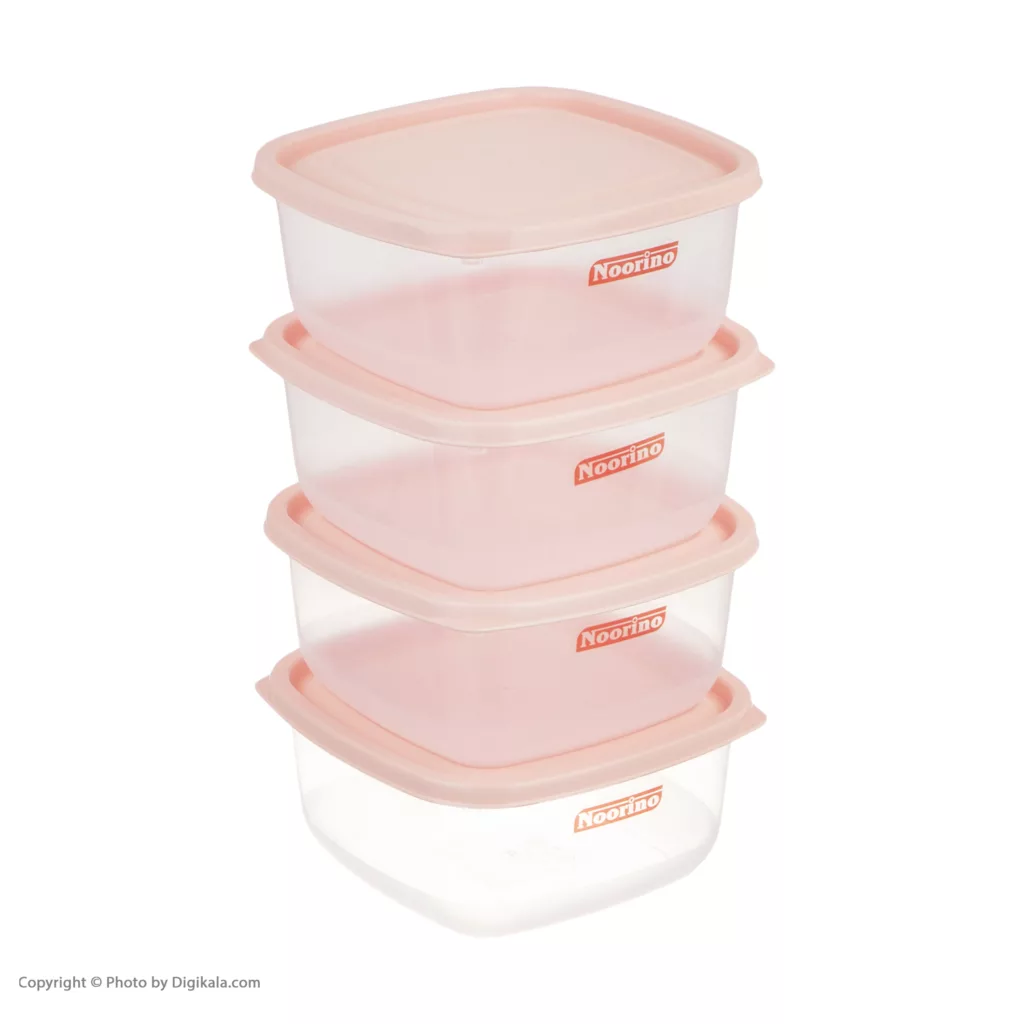 ظرف نگهدارنده نورینو مدل زرین مجموعه چهار عددی