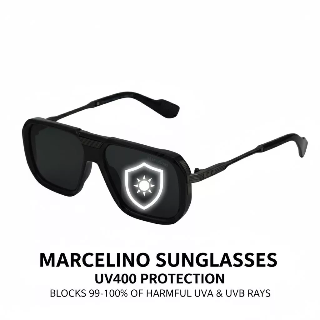 عینک آفتابی مستطیلی مارسلینو مدل M 8503 BL