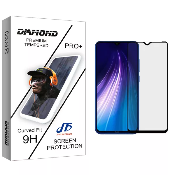 محافظ صفحه نمایش سرامیکی جی اف مدل Diamond glass مناسب برای گوشی موبایل شیائومی REDMI NOTE8