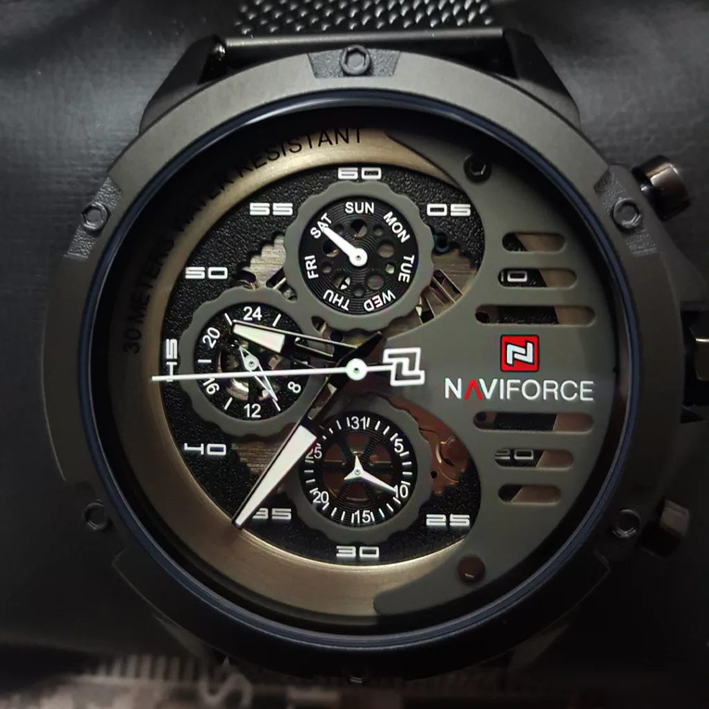 ساعت مچی عقربه‌ای مردانه کوارتز کورنوگراف نیوی فورس مدل 15049