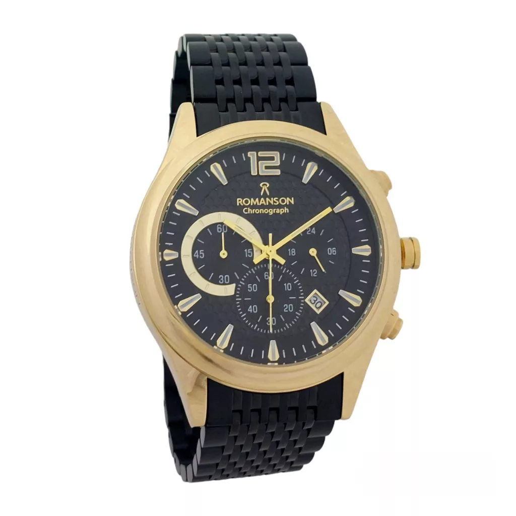 ساعت مچی عقربهای مردانه رومانسون مدل سه موتور فعال کرنوگراف کد 2093BGB