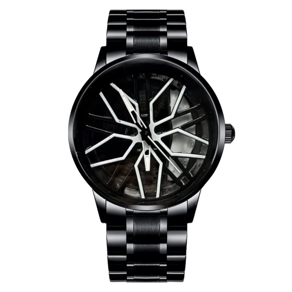 ساعت مچی عقربه‌ای مردانه کوارتز مدل بند فلزی صفحه چرخان کد 3.3
