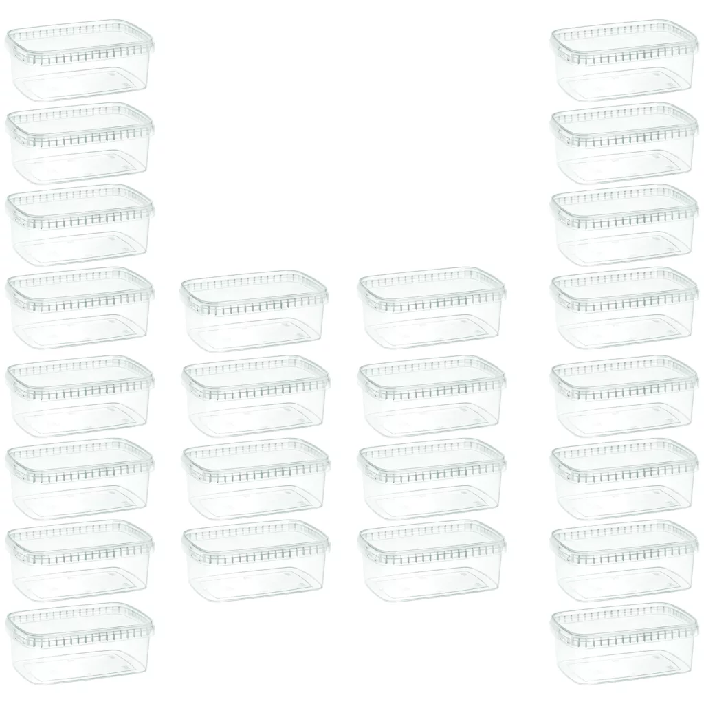 ظرف نگهدارنده طب پلاستیک مدل 1000C بسته 24 عددی