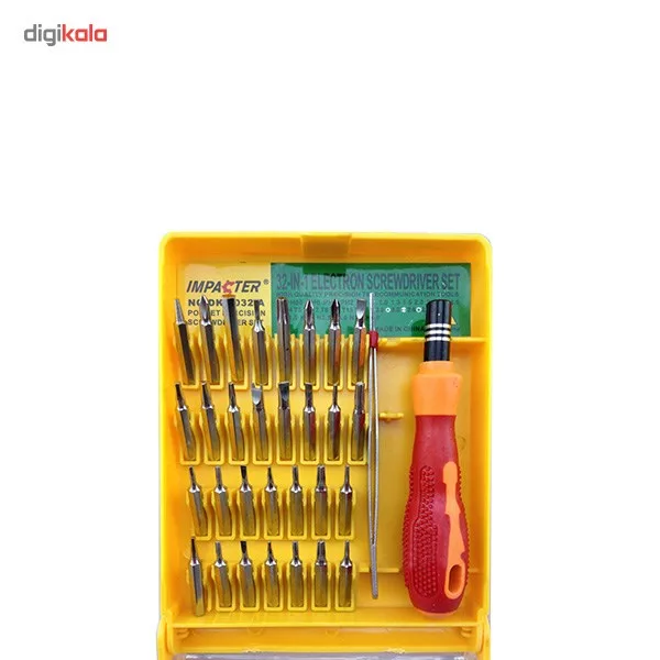 مجموعه 32 عددی سری پیچ گوشتی موبایلی ایمپکتور مدل ME 6032-A