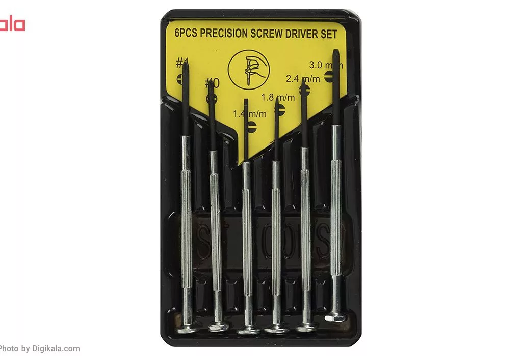 مجموعه 6 عددی پیچ گوشتی ساعتی مدل 1500