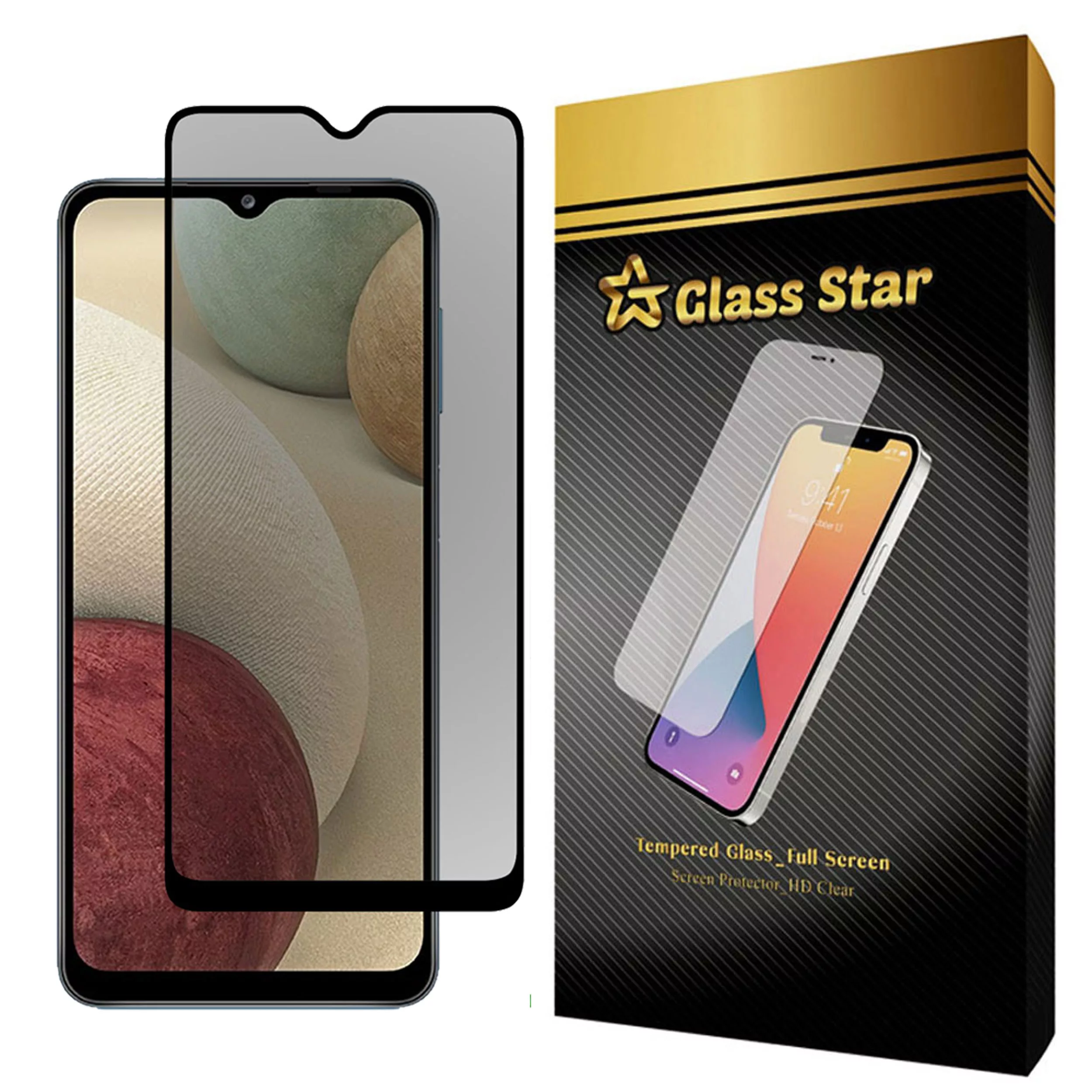 محافظ صفحه نمایش حریم شخصی گلس استار مدل PRF مناسب برای گوشی موبایل سامسونگ Galaxy A12 Nacho