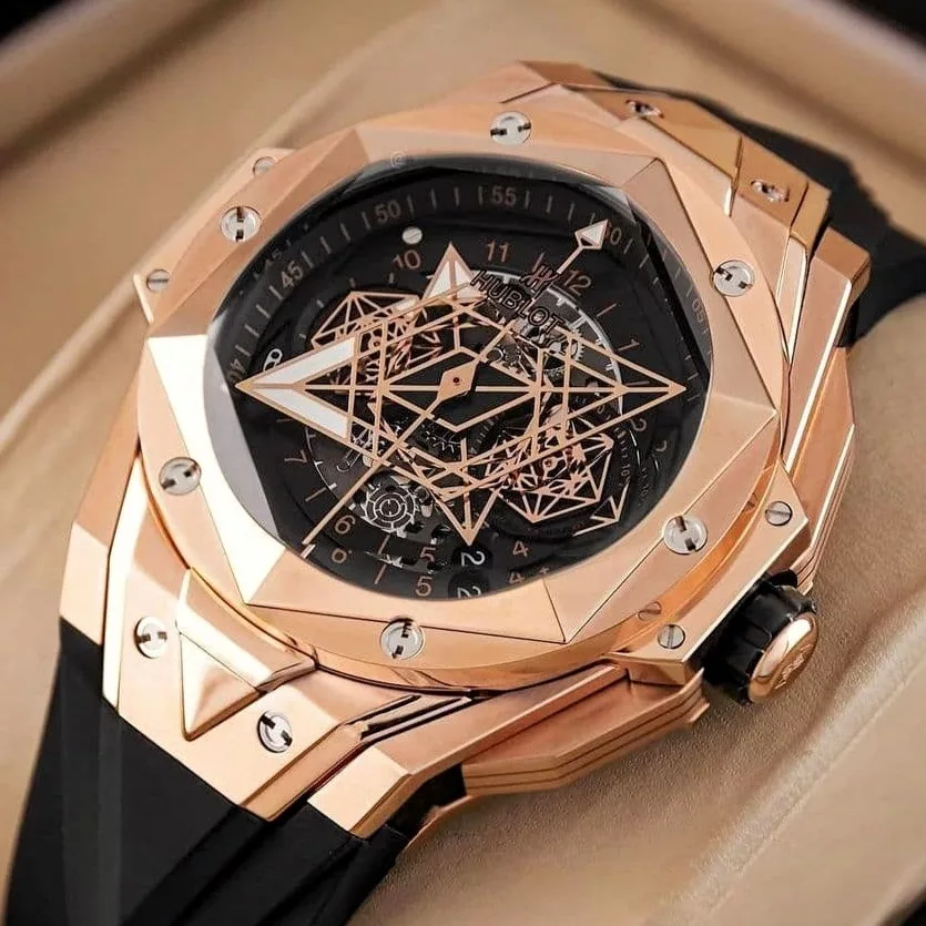 ساعت مچی عقربه‌ای مردانه مدل کهکشانی کد Hb 02