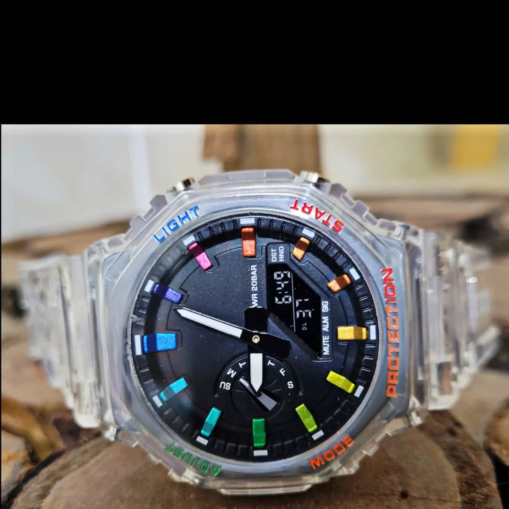 ساعت مچی عقربه‌ای مردانه مدل پمپی دوزمانه