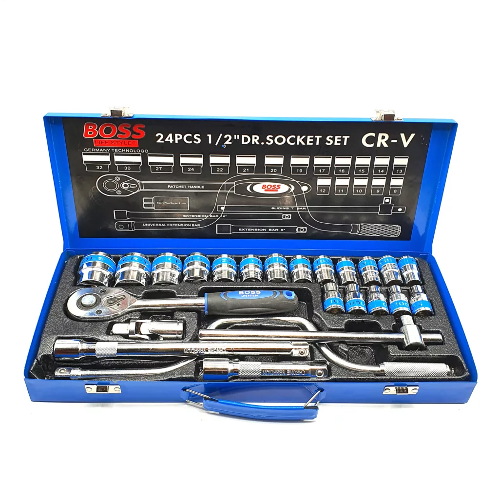 آچار بکس باس کد GHR28 مجموعه 24 عددی