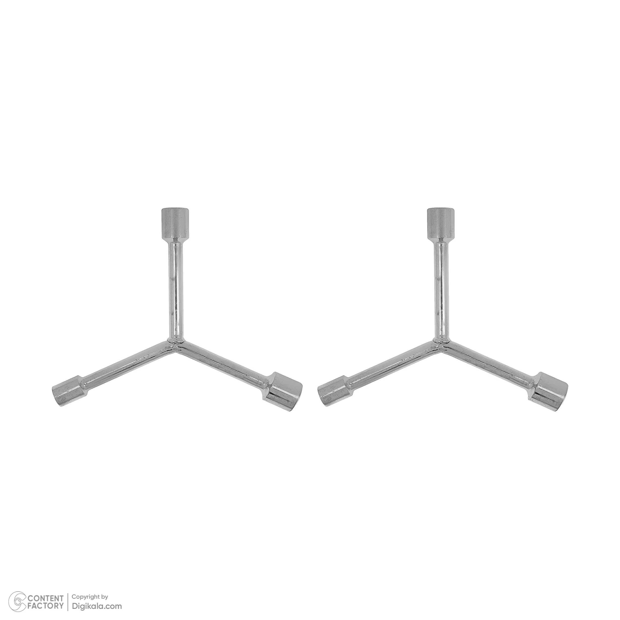 آچار بکس سه پر مدل دسته کوتاه سایز 9، 11، 13، 8، 10، 12 میلی متر بسته 2 عددی