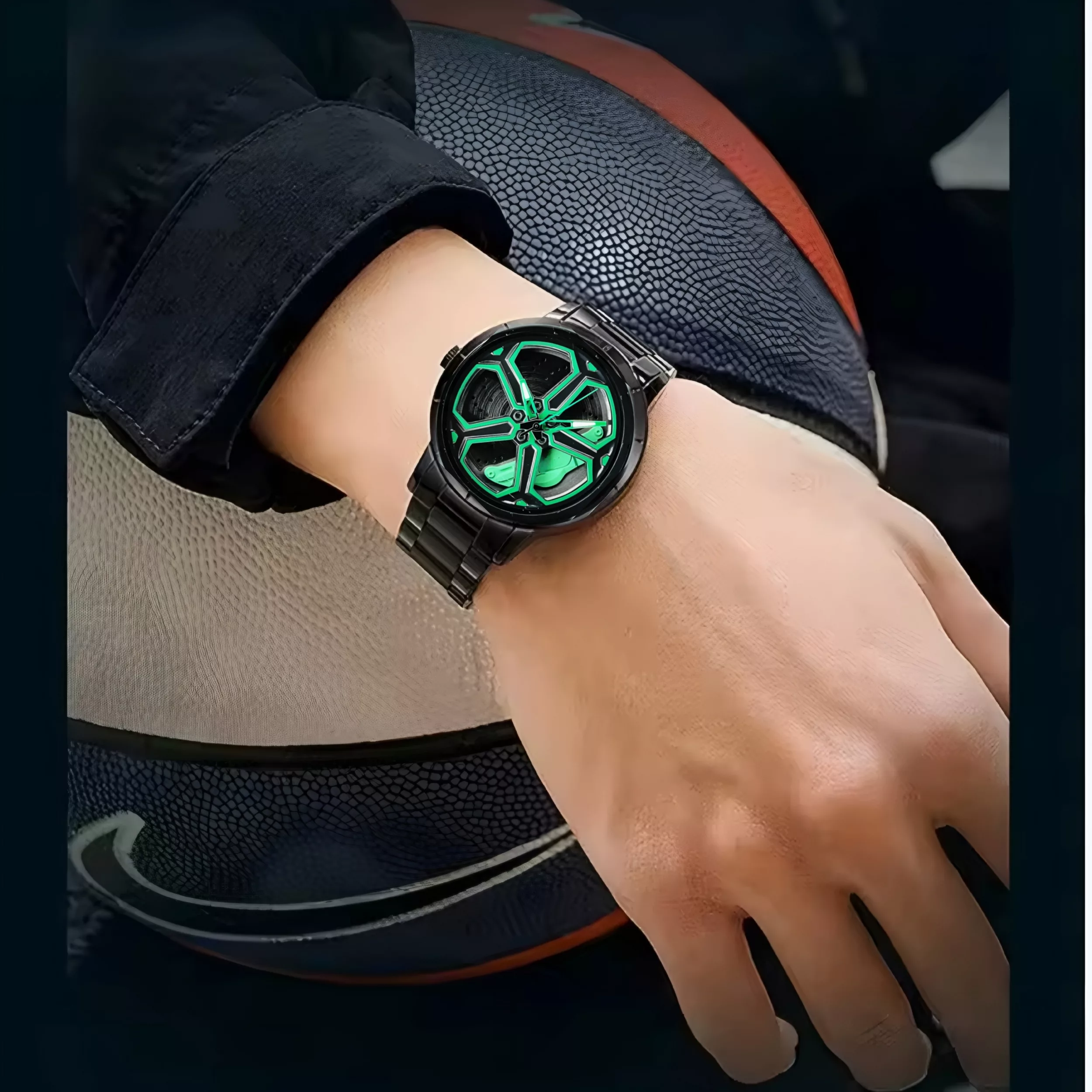 ساعت مچی عقربه‌ای کوارتز مردانه مدل اسپرت صفحه رینگ چرخان کد S3