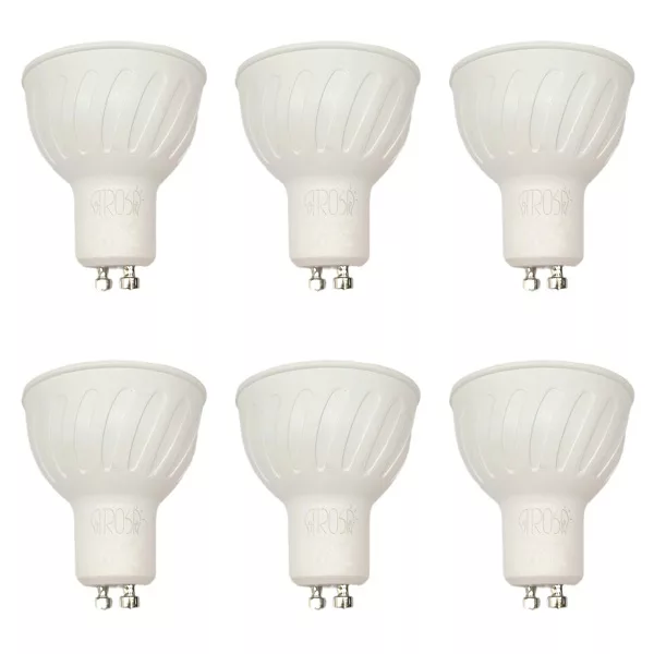 لامپ ال ای دی 7 وات آتروسا مدل هالوژنی پایه GU10 مجموعه 6 عددی