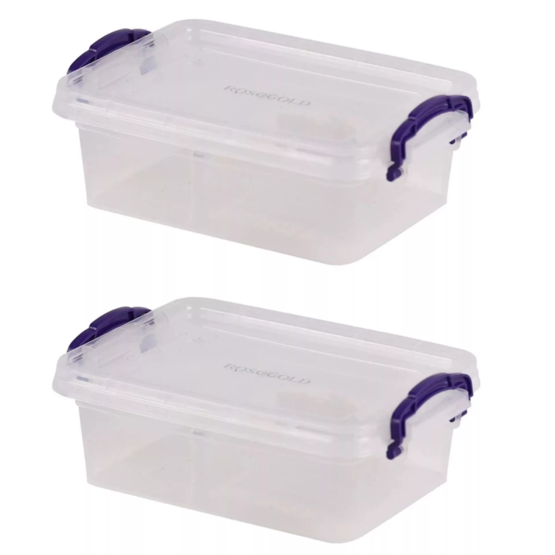 ظرف نگهدارنده رزگلد مدل فریزری قفلی 3 بسته 6 عددی