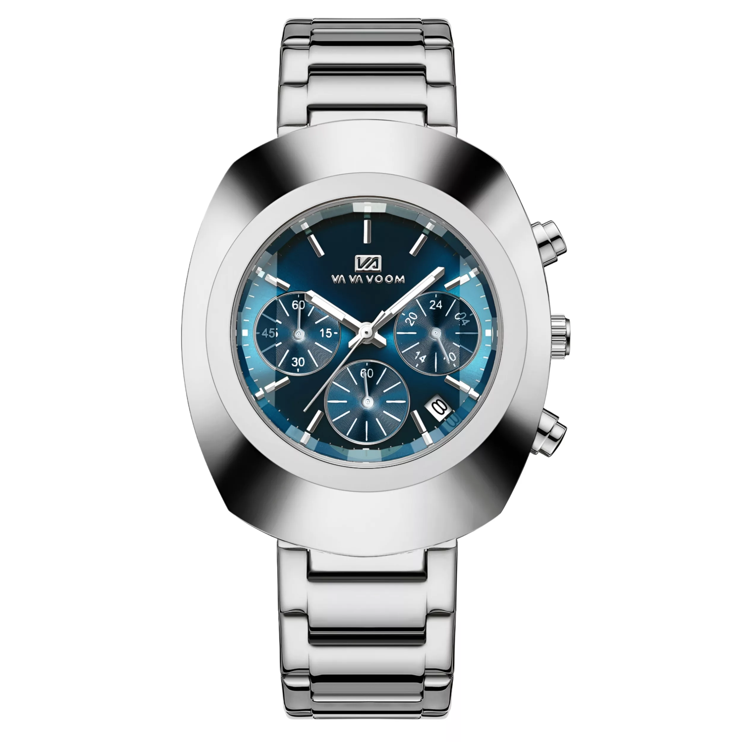 ساعت مچی عقربه‌ای کوارتز مردانه وا وا ووم مدل کلاسیک سه‌ موتور فعال کرنوگراف بند استیل کد ۲