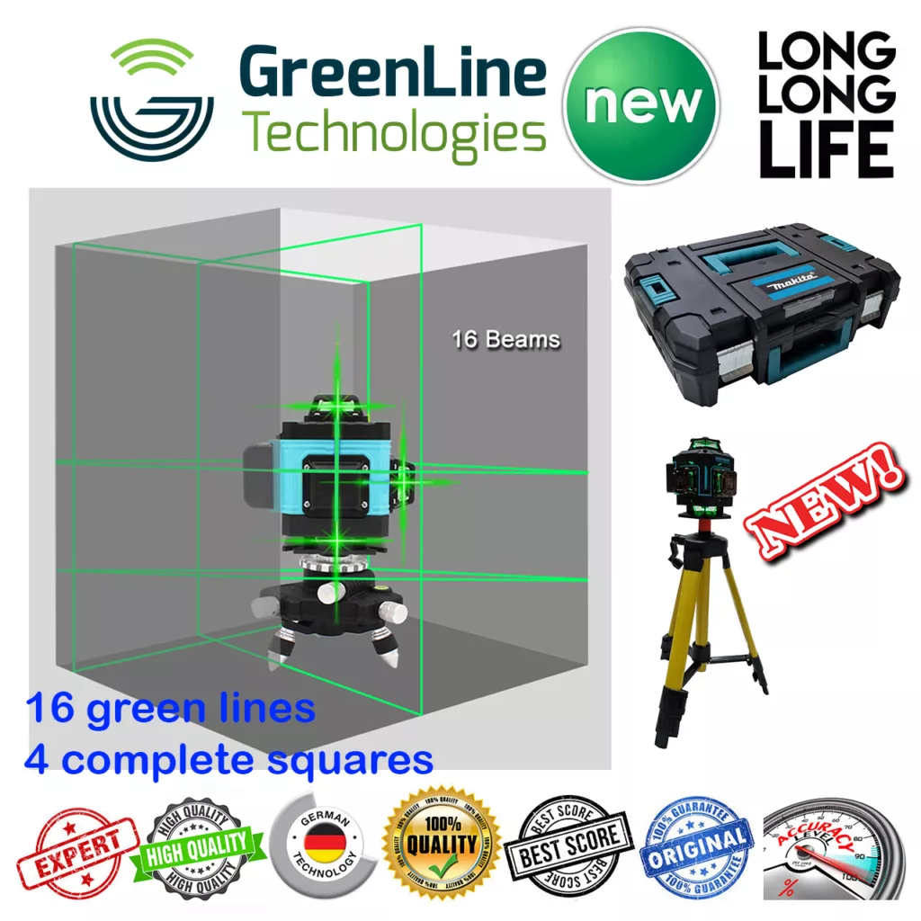 تراز لیزری هوشمند دیجیتالی ماکیتا مدل Makita G-16 Line چهار بعدی هوشمند