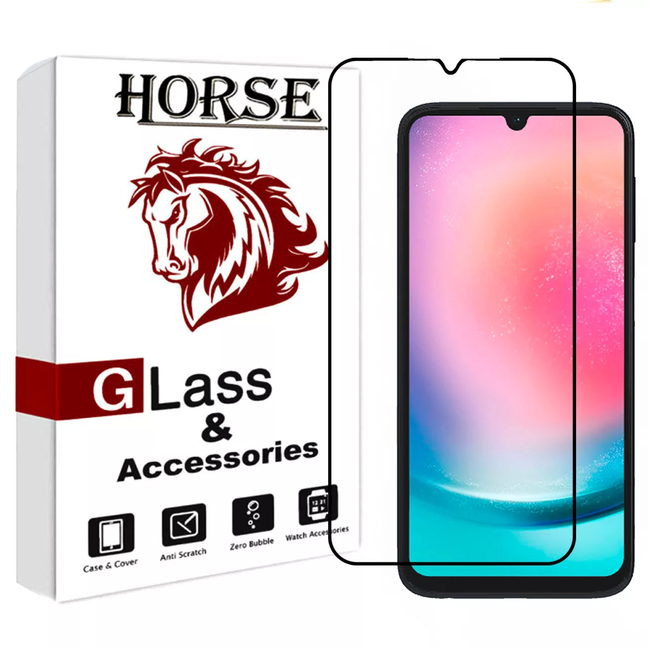 محافظ صفحه نمایش سرامیکی هورس مدل CRS مناسب برای گوشی موبایل سامسونگ Galaxy A24 4G