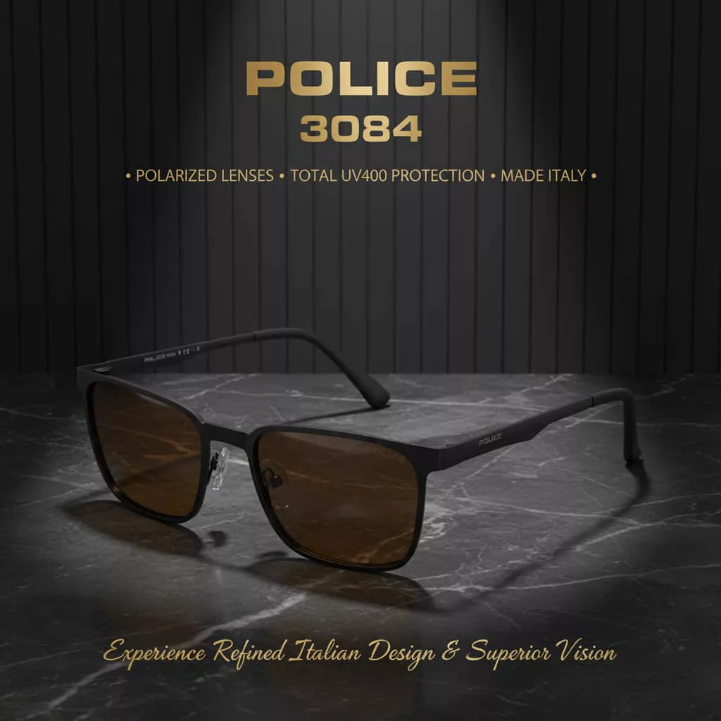 عینک آفتابی مستطیلی پلیس مدل SPL 3084