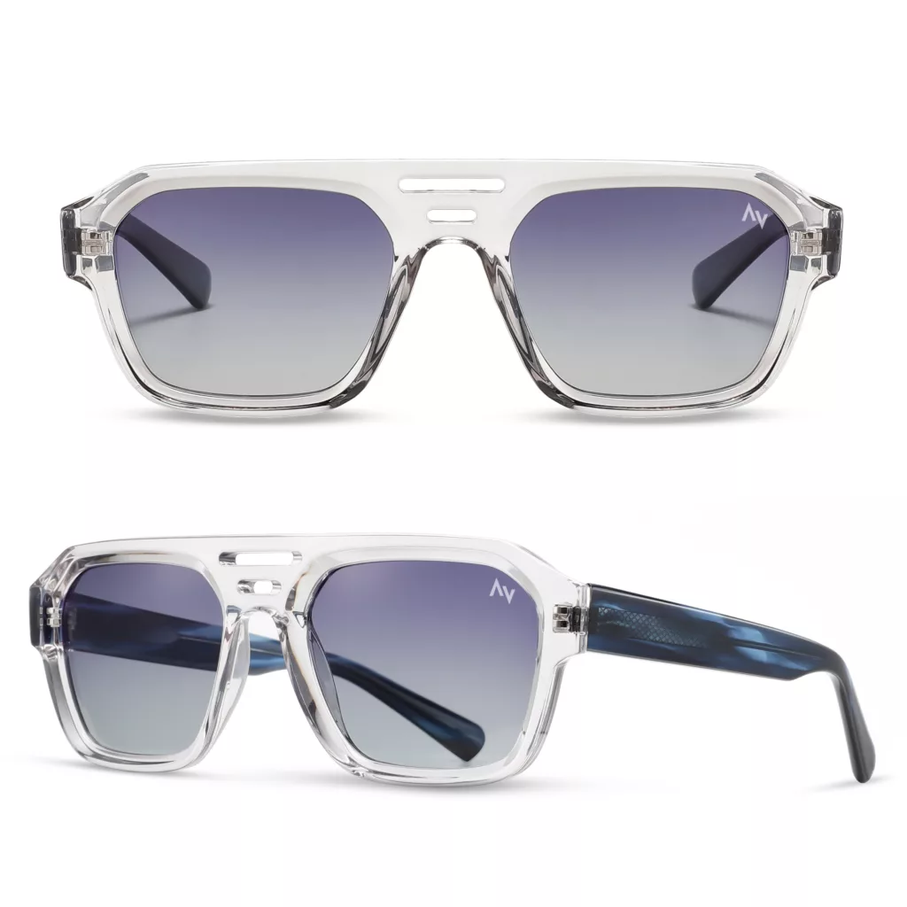 عینک آفتابی خلبانی (Aviator) آلبرت وگ مدل S31120-C2 Acetate Avantgarde Visionary