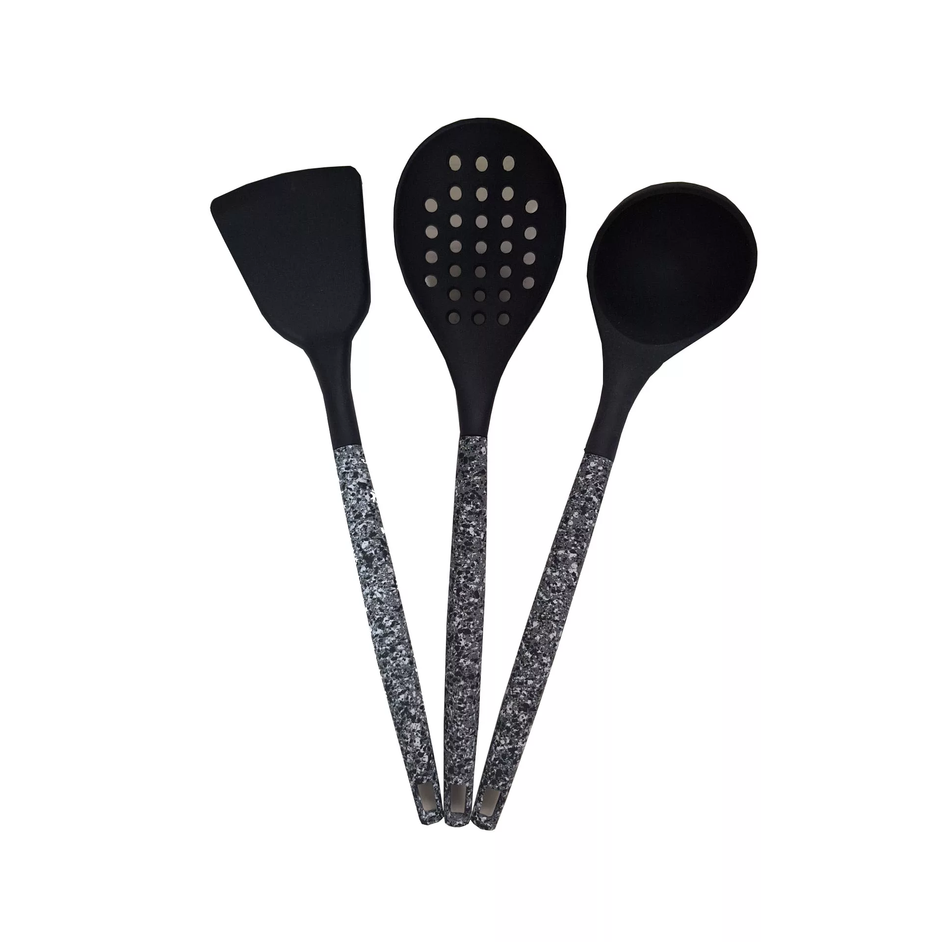 سرویس کفگیر و ملاقه 3 پارچه مدل خال خالی