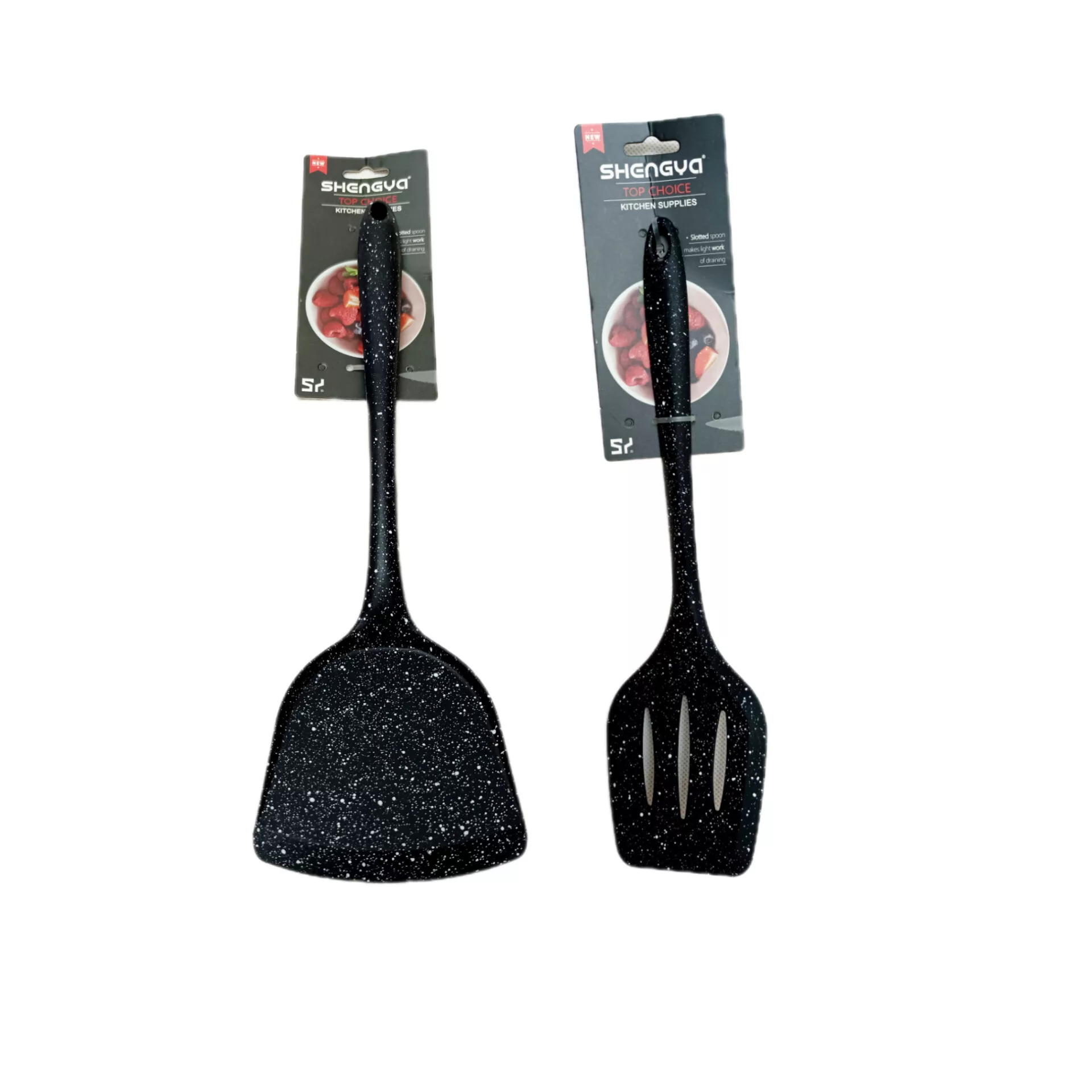 سرویس کفگیر ۳ پارچه شنگیا مدل سیلیکونی کهکشانی کد New03