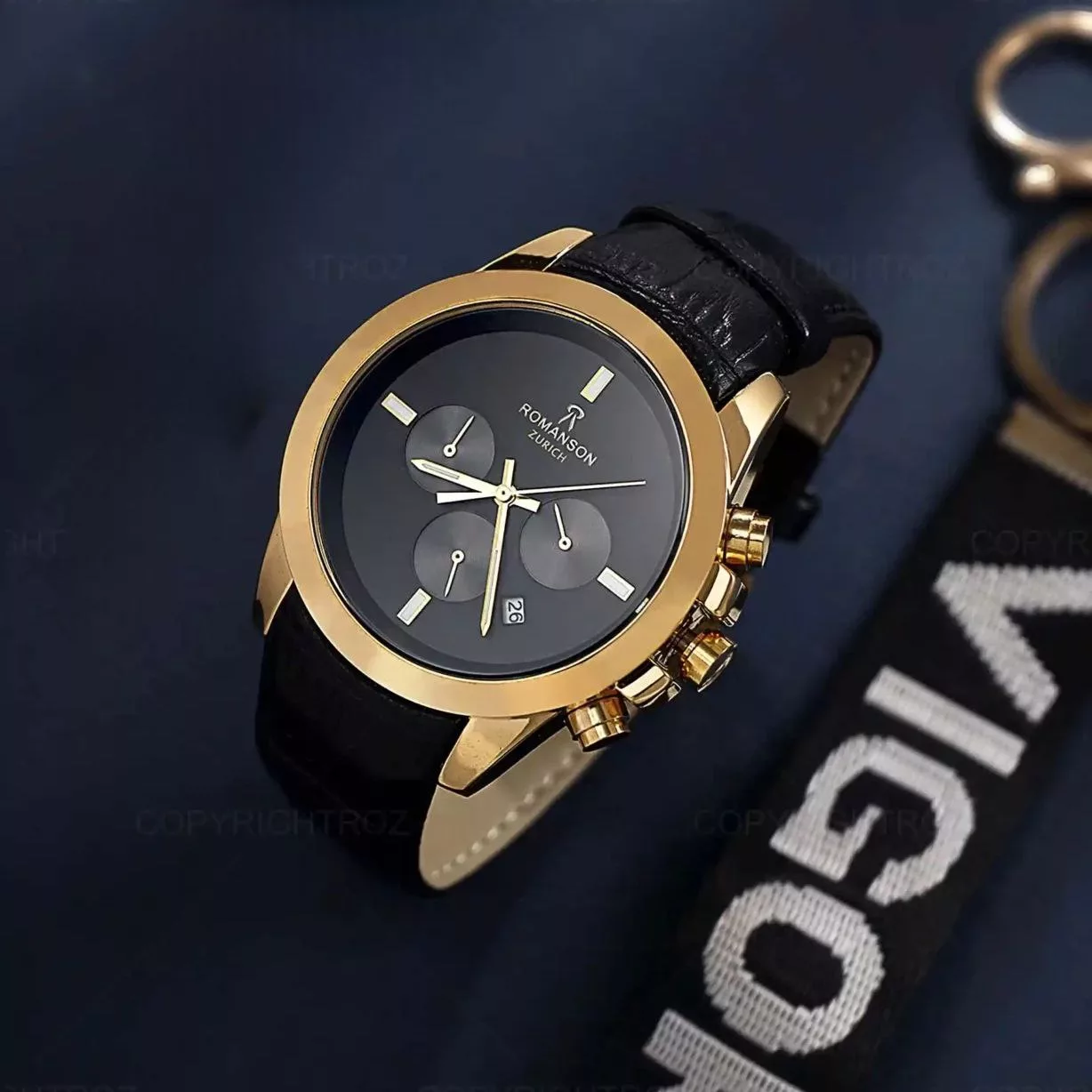 ساعت مچی عقربه‌ای مردانه رومانسون مدل سه موتور tms01