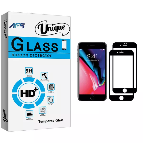 محافظ صفحه نمایش ای اف اس مدل Unique Glass مناسب برای گوشی موبایل اپل iPhone SE 2020 بسته دو عددی