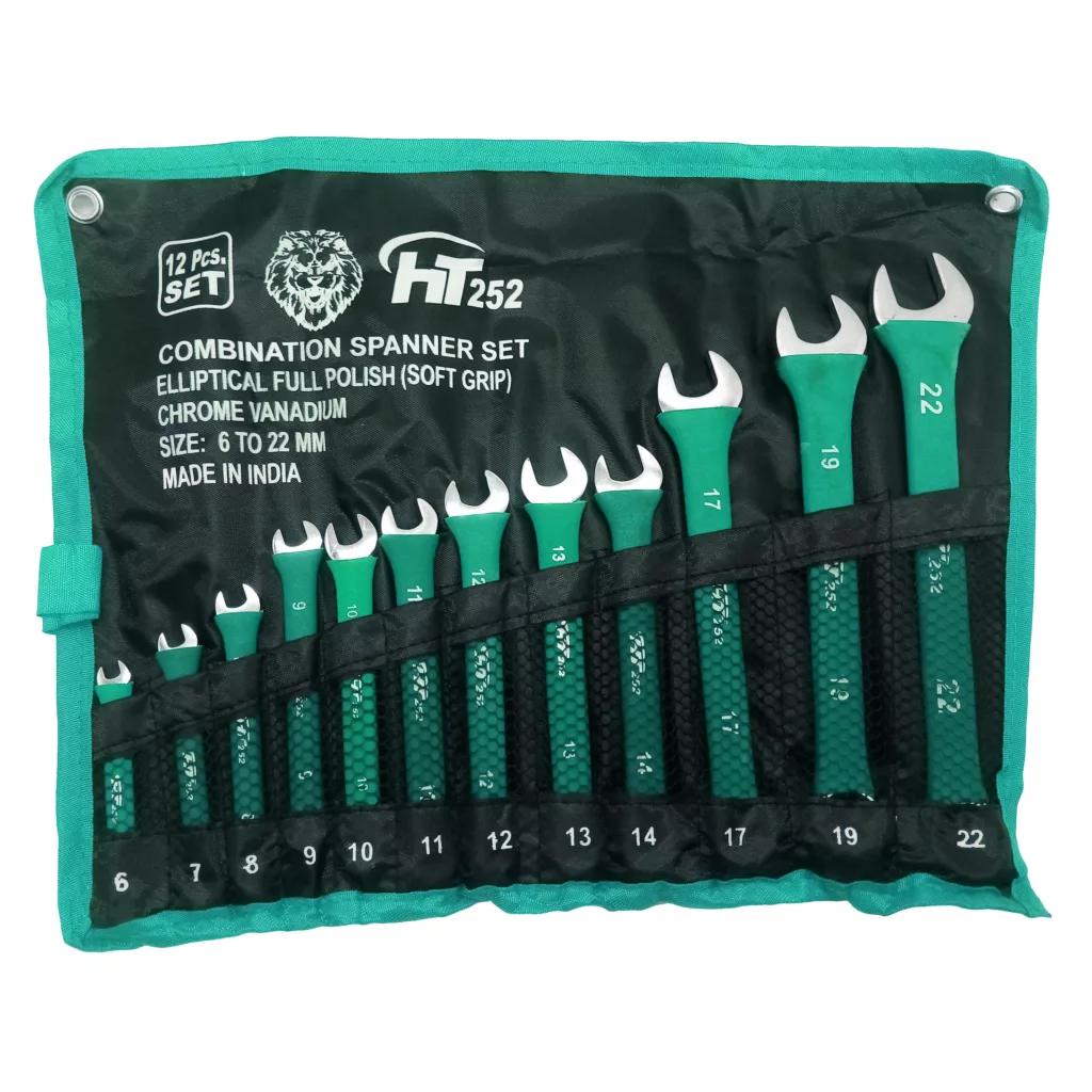 آچار یکسر تخت و یکسر رینگی اچ تی مدل 567 مجموعه 12 عددی