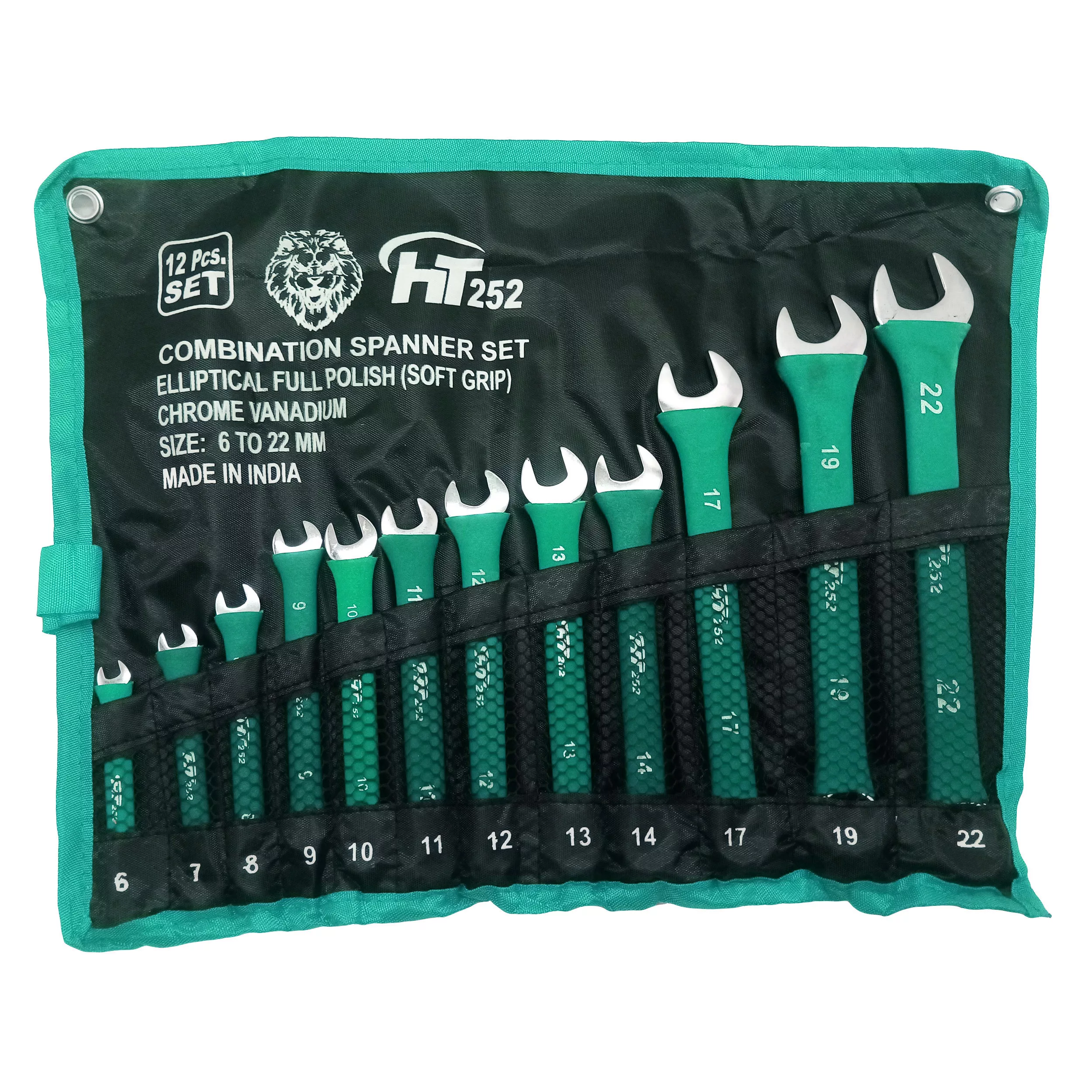 آچار یکسر تخت و یکسر رینگی اچ تی مدل 567 مجموعه 12 عددی