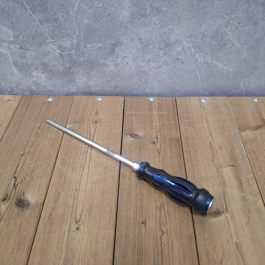 پیچ گوشتی ضربه خور دو کاره باس مدل 0001 سایز 25 سانتی متر