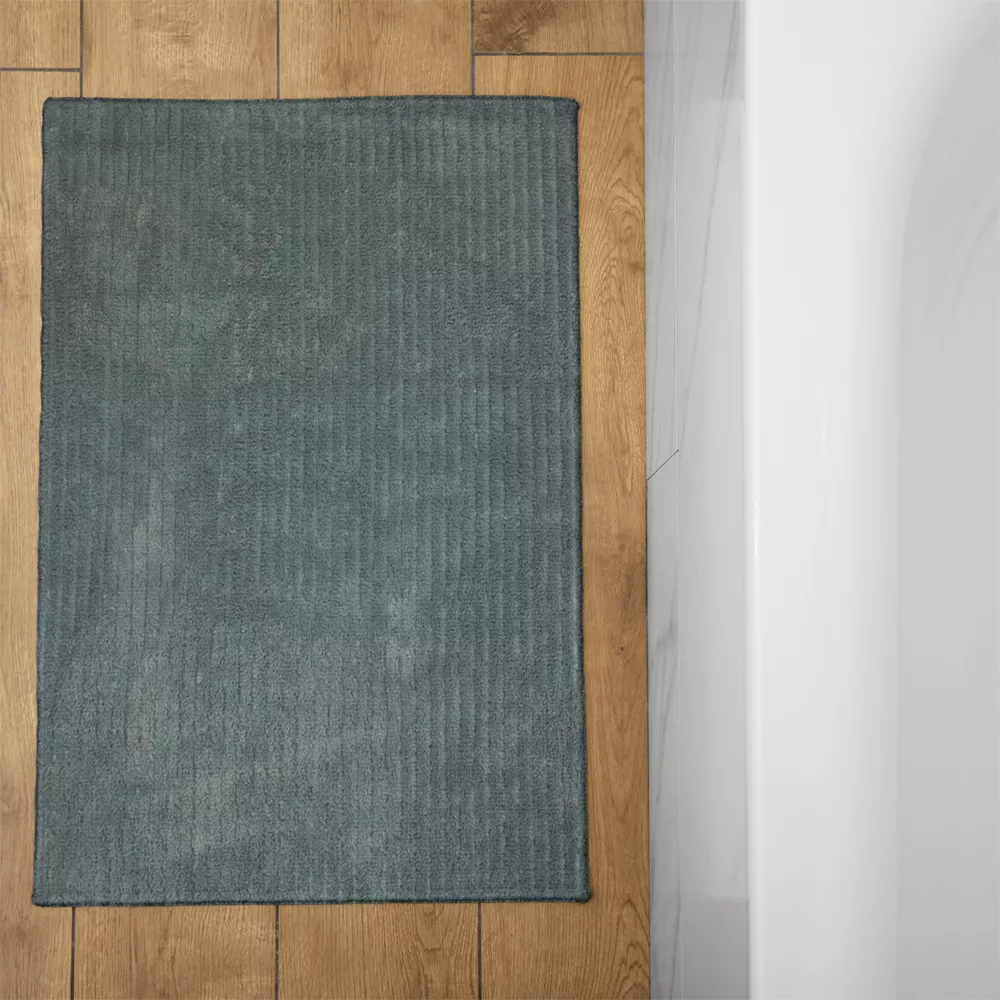 پادری شاران هوم مدل اسفنج دار طرح مخمل راه راه فانتزی سایز 50×100 سانتی متر