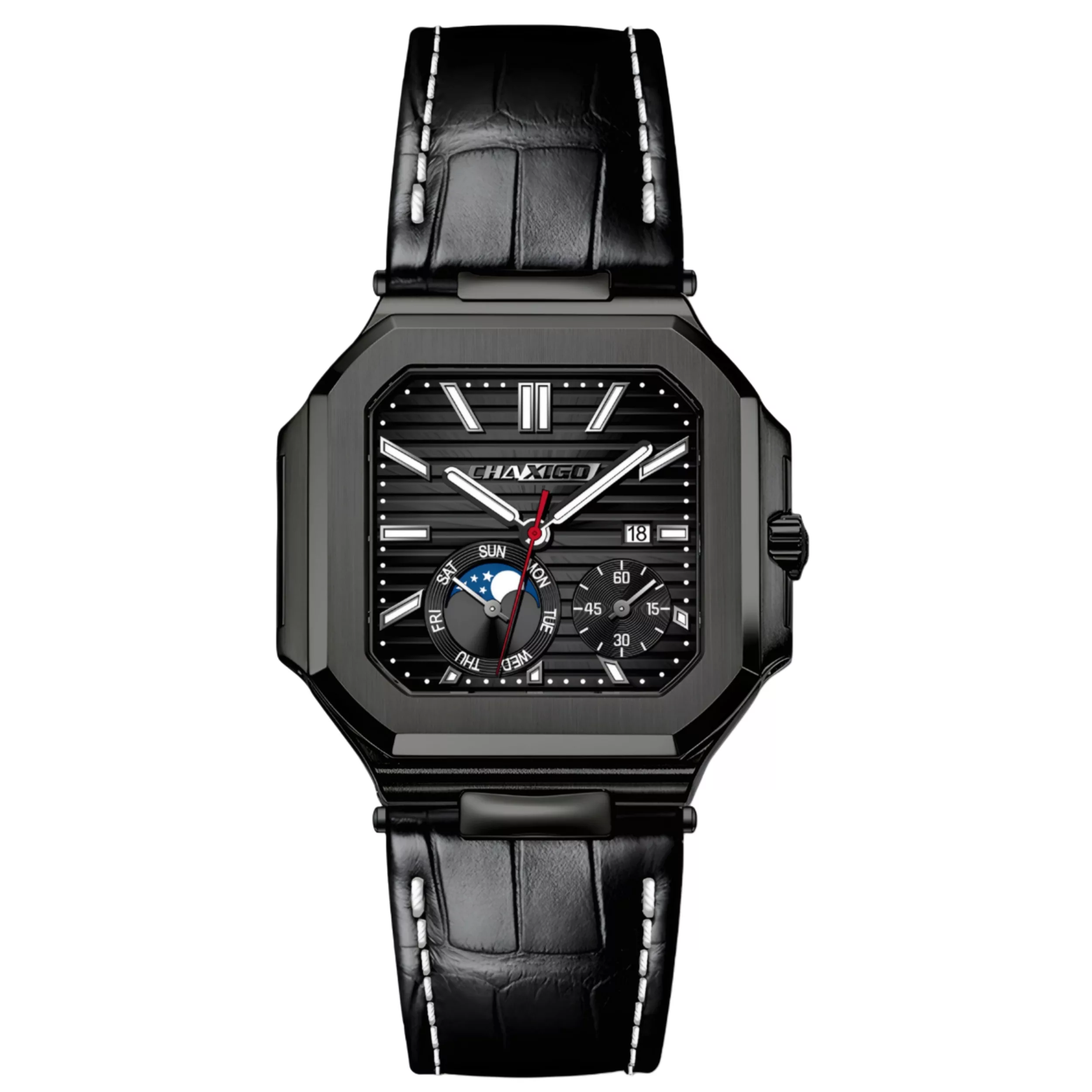 ساعت مچی عقربه‌ای کوارتز مردانه چاکسیگو مدل اسپرت تک موتوره بند چرم کد C1