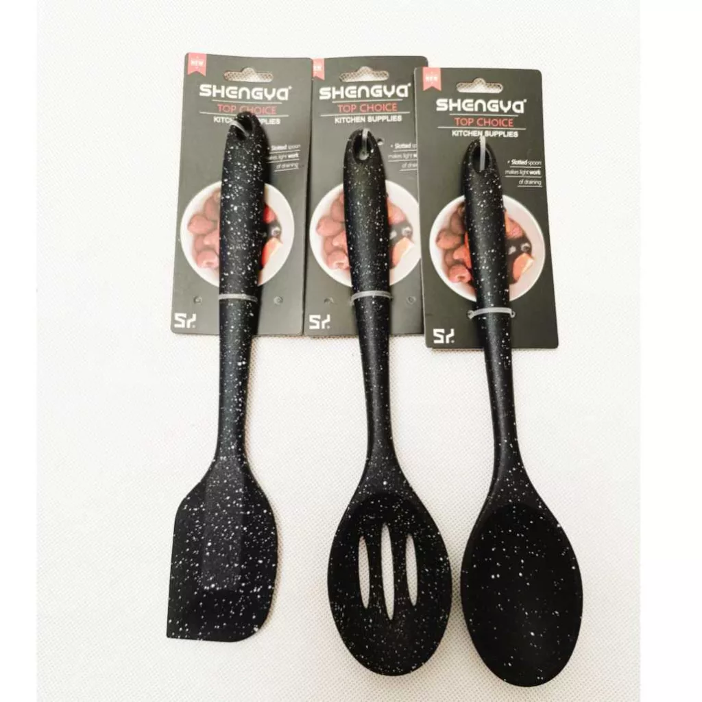 سرویس ملاقه 3 پارچه شنگیا مدل سیلیکونی کهکشانی